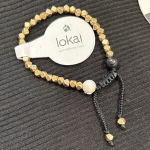 Lokai 2.0 Gold Multi-Bead Adjustable Bracelet NWT